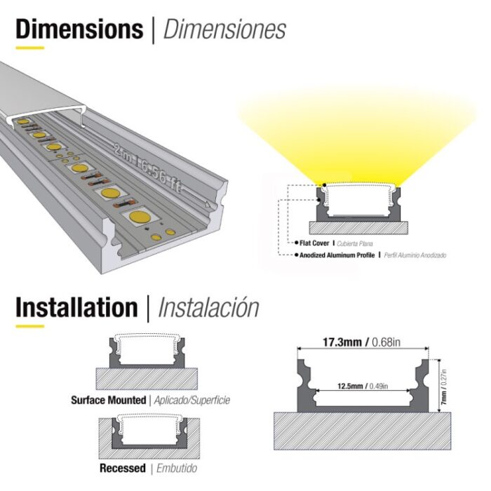 Flat Aluminum Profile Per-01 - Image 2