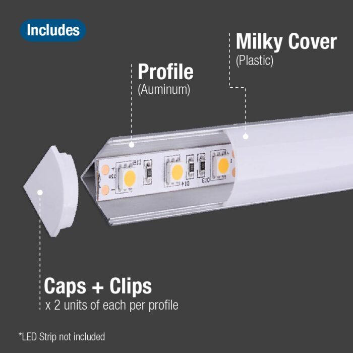 V-Shape Aluminum Profile Per-03 - Image 3